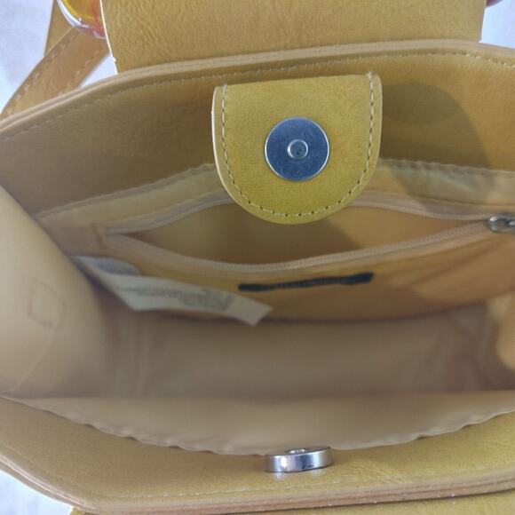 Wild Fable Mustard Mini Hand/Shoulder Bag Purse Modern Chic Boho Fall Harvest - Picture 3 of 3